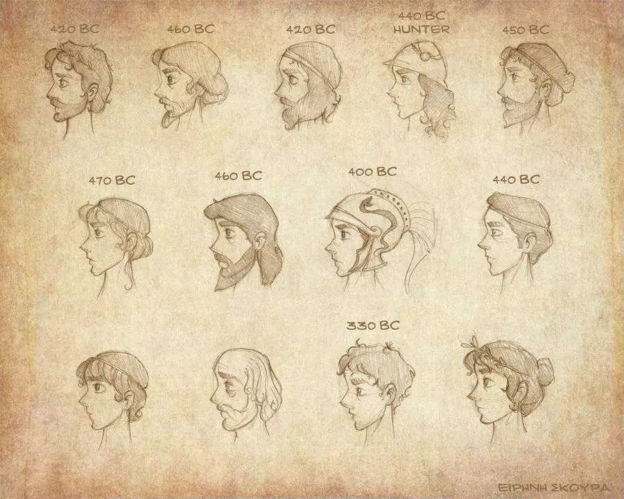 Girl hairstyles drawing reference 23