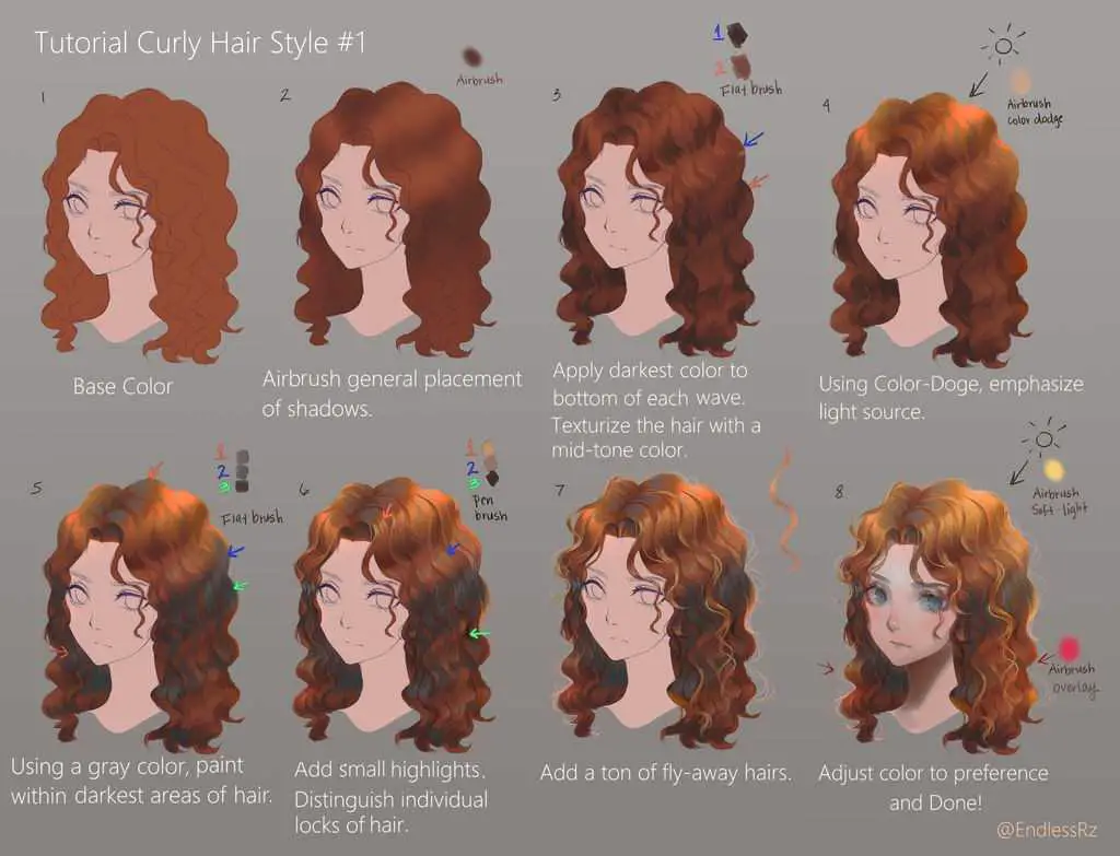 Girl hairstyles drawing reference 25