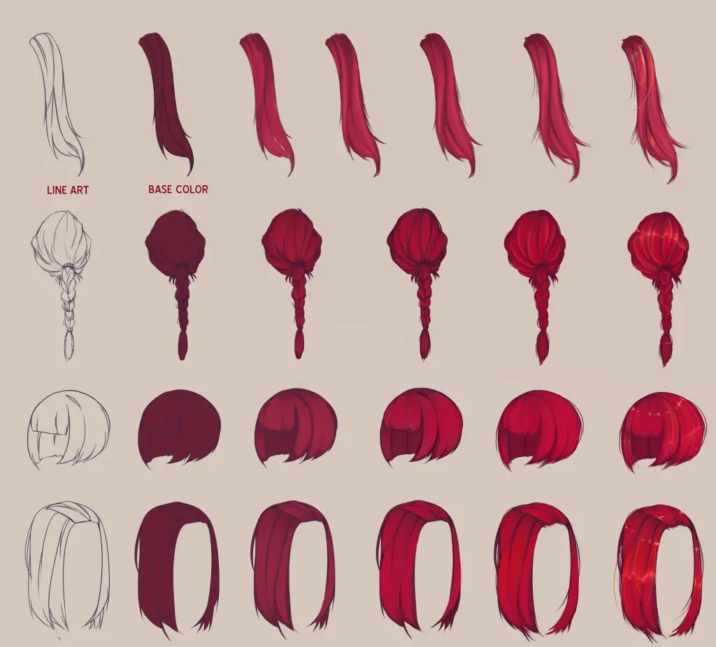 Girl Hairstyles Drawing Reference 29 1 1024x926