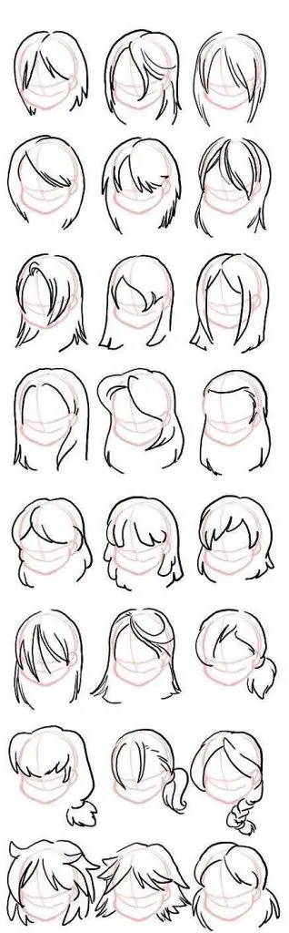 Girl Hairstyles Drawing Reference 35 1 318x1024