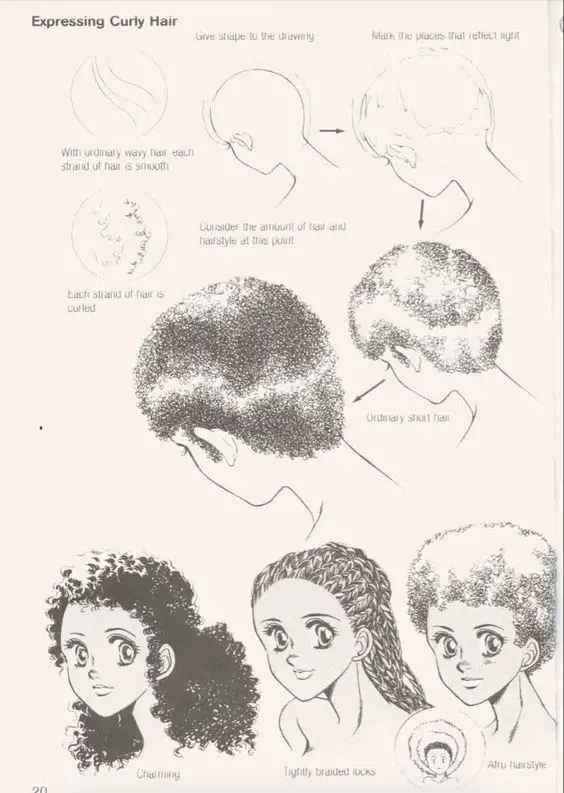 Afro Drawing Reference 20