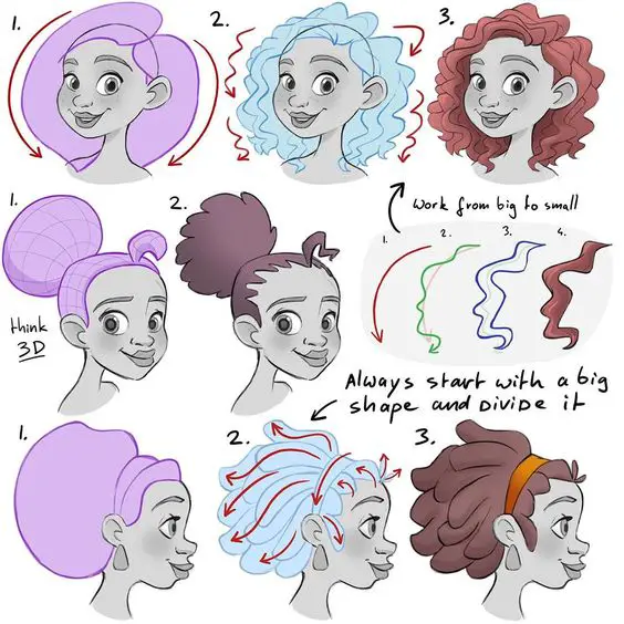 Afro Drawing Reference 21