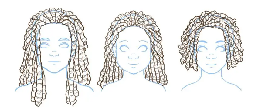 Afro Drawing Reference 6