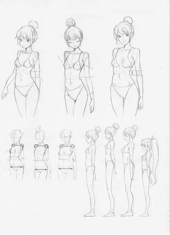 Anime Anatomy Reference Anime Anatomy Poses Anime Anatomy Practice Anime Anatomy Drawing Anime Girl Anatomy Poses 9 1