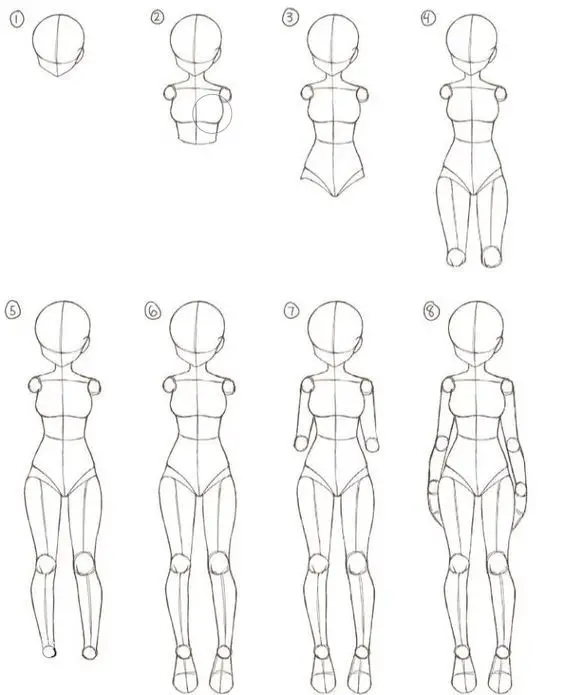 Anime Body Reference Anime Body Poses Anime Body Reference Female Male 19 1