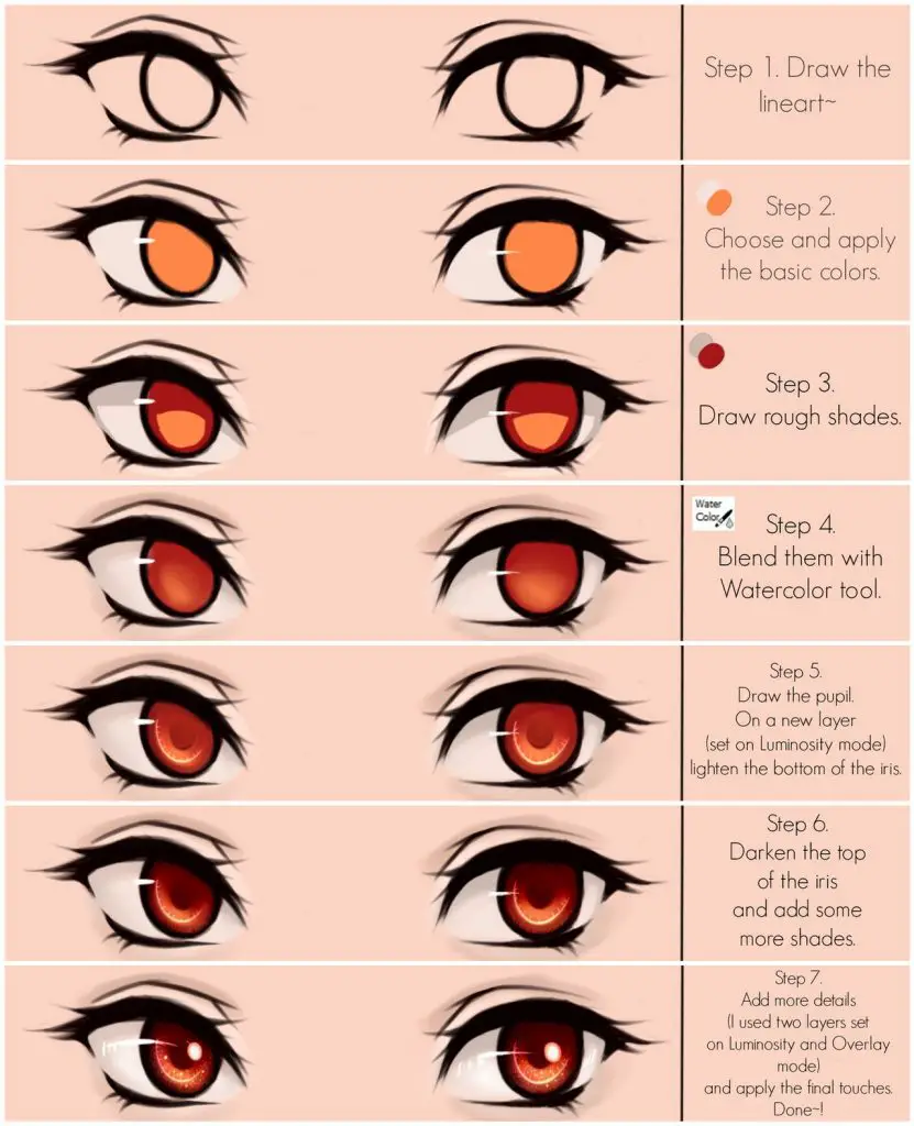 Anime Eye Drawing Reference Manga Eye Reference Anime Girl Eyes 2