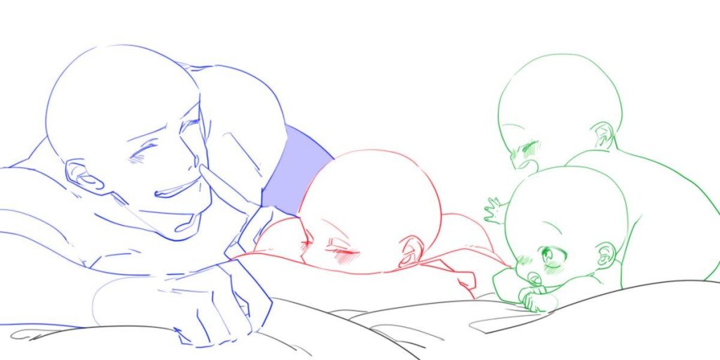 Anime Family Drawing Reference 11 1024x512