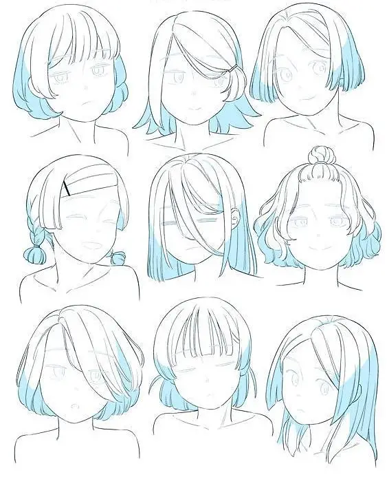 Anime Hair Reference 12 1