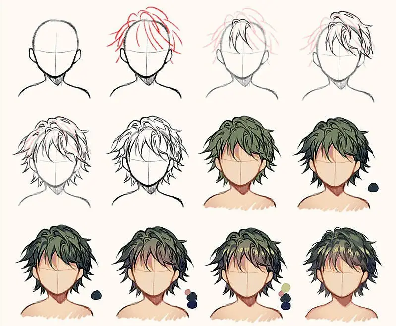 Anime Hair Reference 18 1
