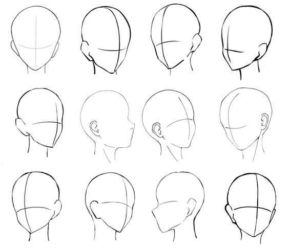 anime head reference anime head reference male anime head reference female anime head base anime head sketch anime face angles reference 21