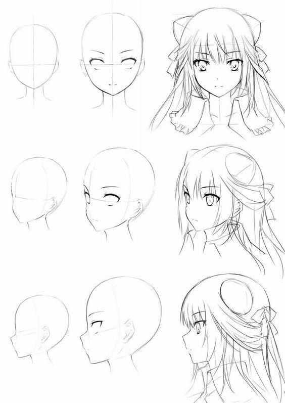 anime head reference anime head reference male anime head reference female anime head base anime head sketch anime face angles reference 22