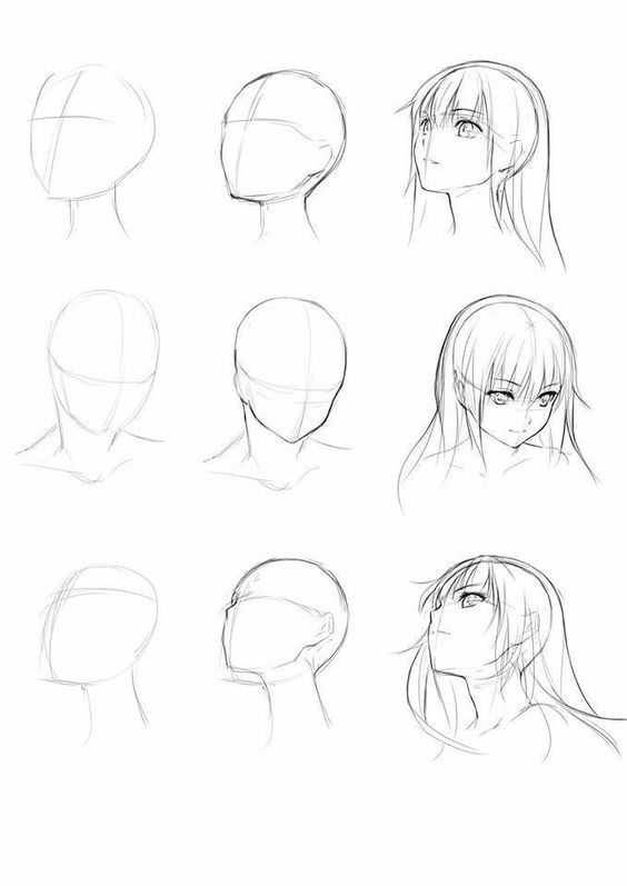 anime head reference anime head reference male anime head reference female anime head base anime head sketch anime face angles reference 24