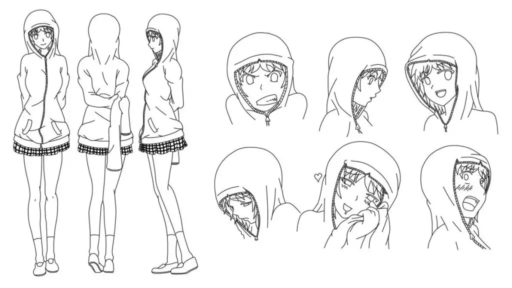 anime hoodie reference, anime hoodie drawing, anime hoodie drawing reference, hoodie drawing, anime hoodie, anime dress, anime girl hoodie reference,anime boy hoodie reference 1