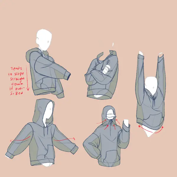 Anime Hoodie References: Style Your Characters – Art Reference Point