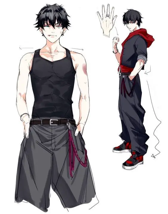 Anime Male Body Reference 13 1