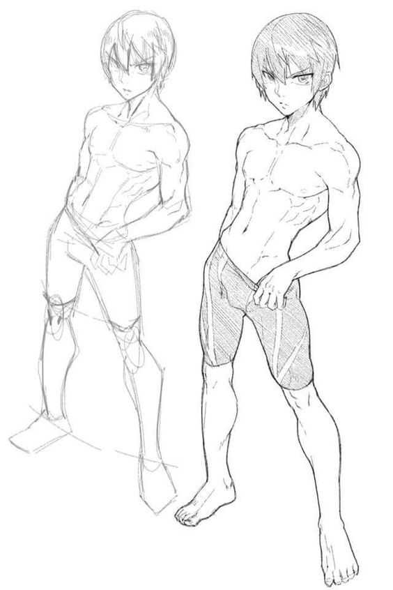 anime male body reference, anime male body drawing, anime boy body reference, anime male full body reference, anime male base with hair, anime boy drawing, anime male drawing, Anime boy reference full body, Anime Boy body with clothes, anime boy 18