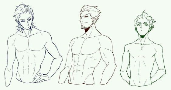 Anime Male Body Reference 19 1