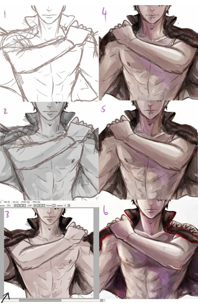 Anime Male Body Reference 6 1 670x1024