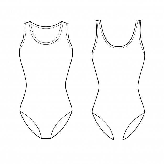 Anime Swimsuit Drawing 19