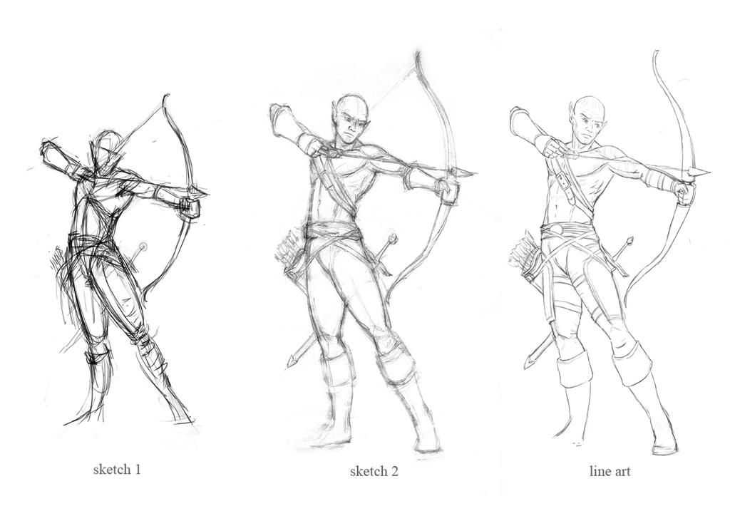 Archer Pose Reference 11