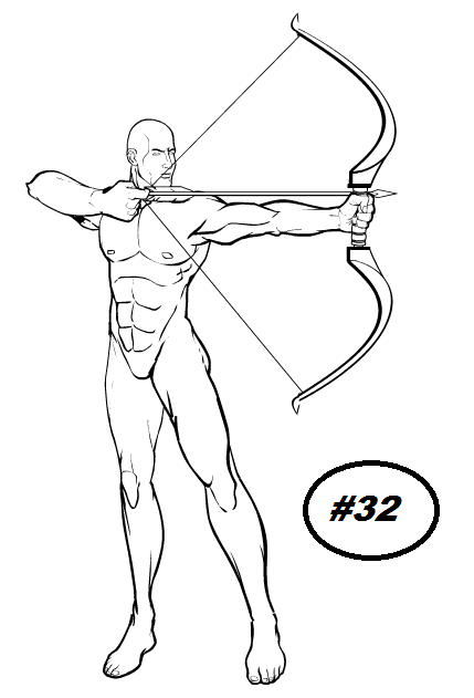 Archer Pose Reference 8