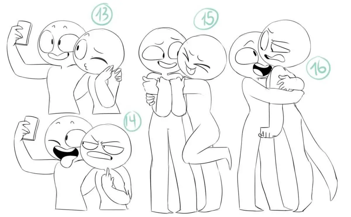 Best Friend Pose Reference 6