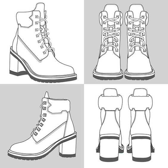 Boots Drawing 14