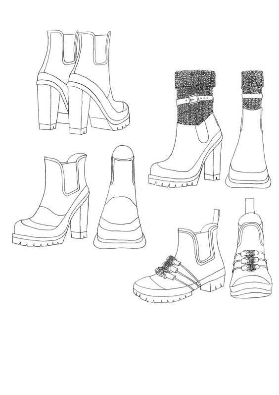 Boots Drawing 15