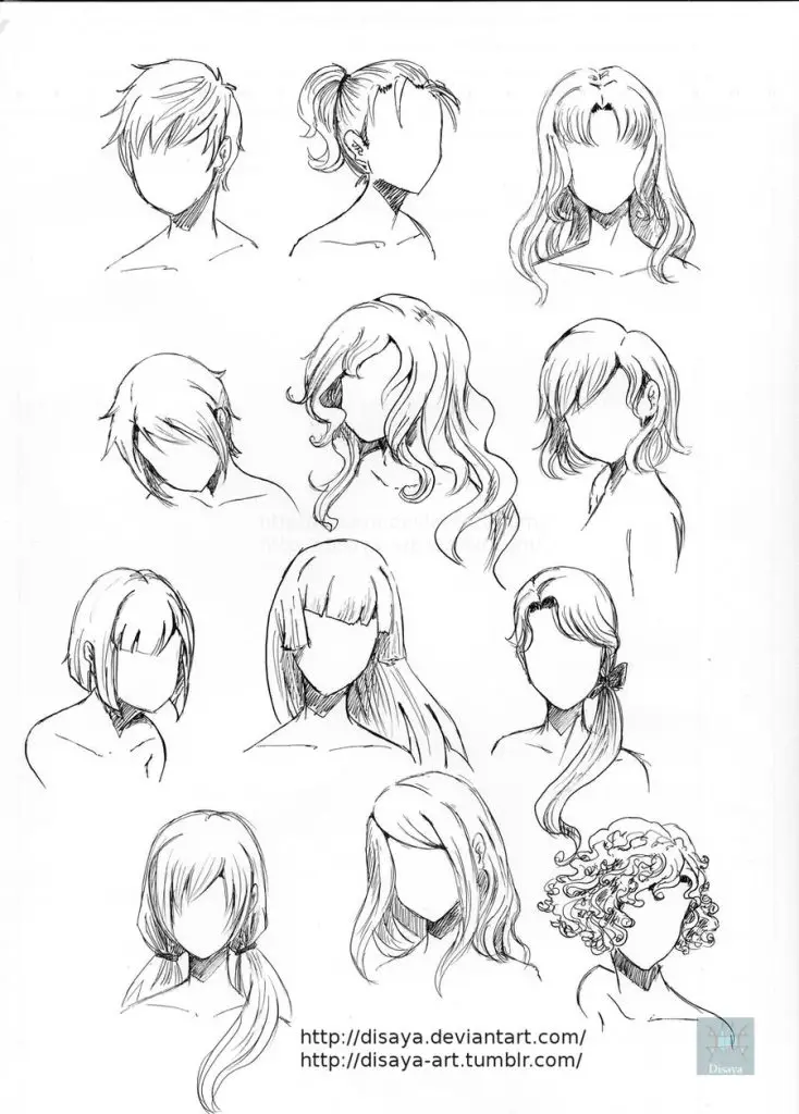 hairstyles drawing reference male  15