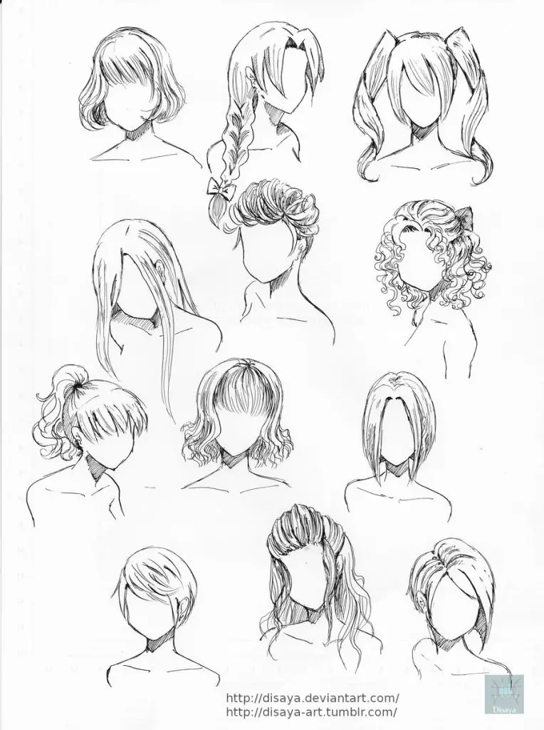 hairstyles drawing reference male  17