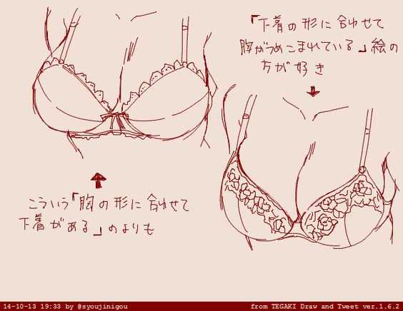 Bra Drawing Reference 10
