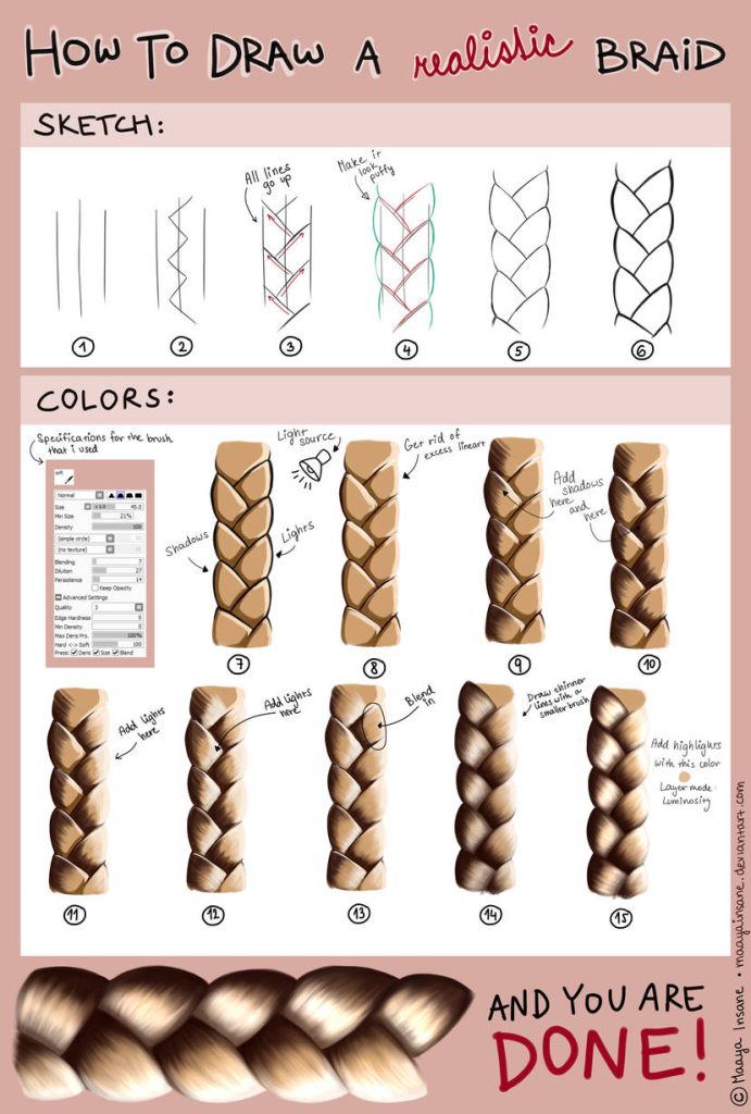 Braid Drawing Reference 1