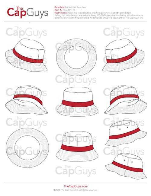 Bucket Hat Drawing Reference 15