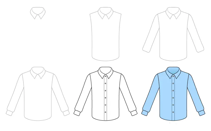 Button Up Shirt Drawing Reference 4 1
