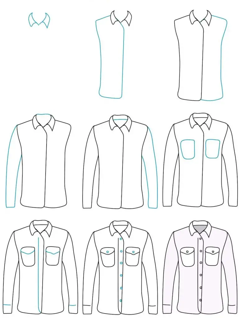 Button Up Shirt Drawing Reference 5 1 773x1024