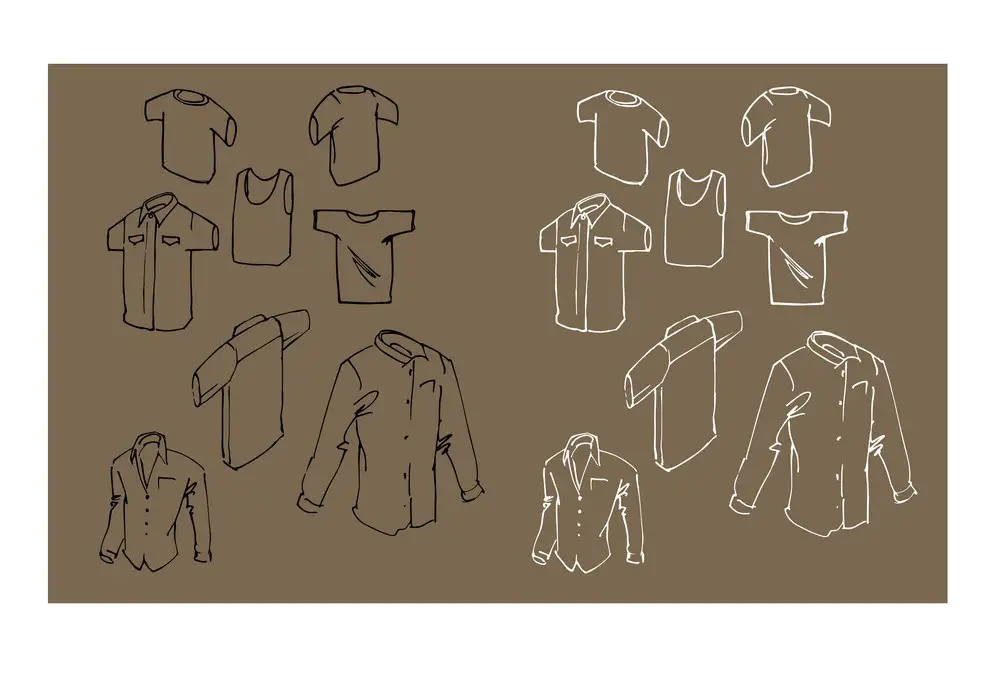 Button Up Shirt Drawing Reference 7 1