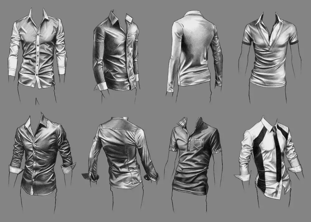 button up shirt drawing reference, shirt drawing reference, shirt drawing reference, sleeve drawing reference, shirt collar drawing reference, collared shirt drawing reference, long sleeve shirt drawing reference, unbuttoned shirt drawing reference 8