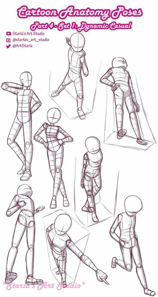 casual pose drawing reference 5
