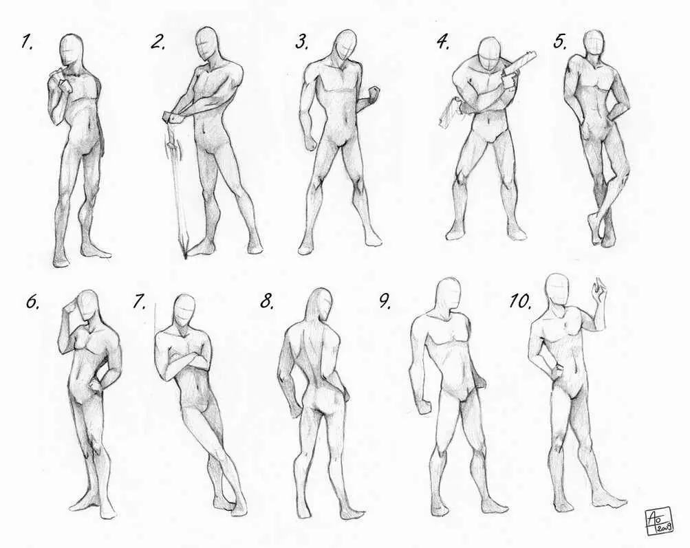 casual standing pose reference
4