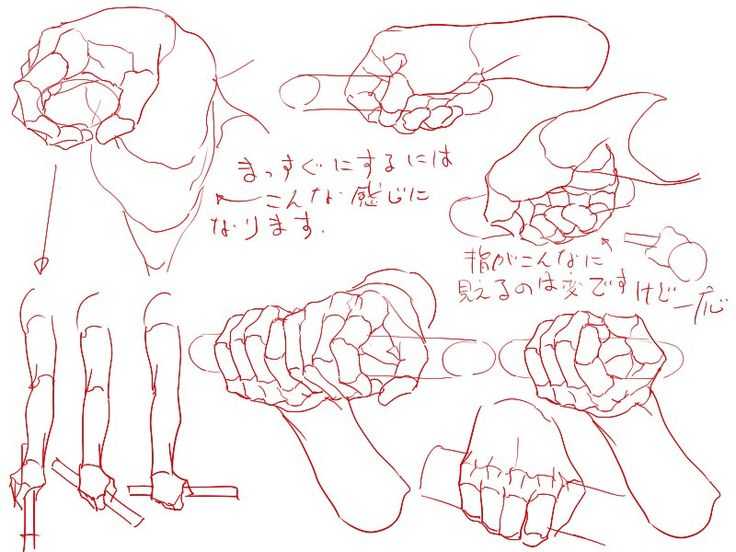 Clenched Fist Drawing Reference 7