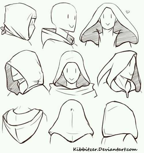 Cloak Hood Drawing 20