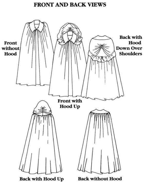 Cloak Hood Drawing 3