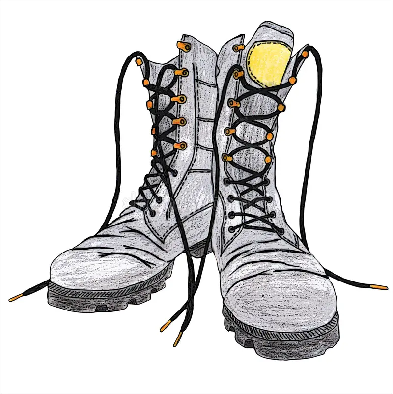Combat Boots Drawing 18