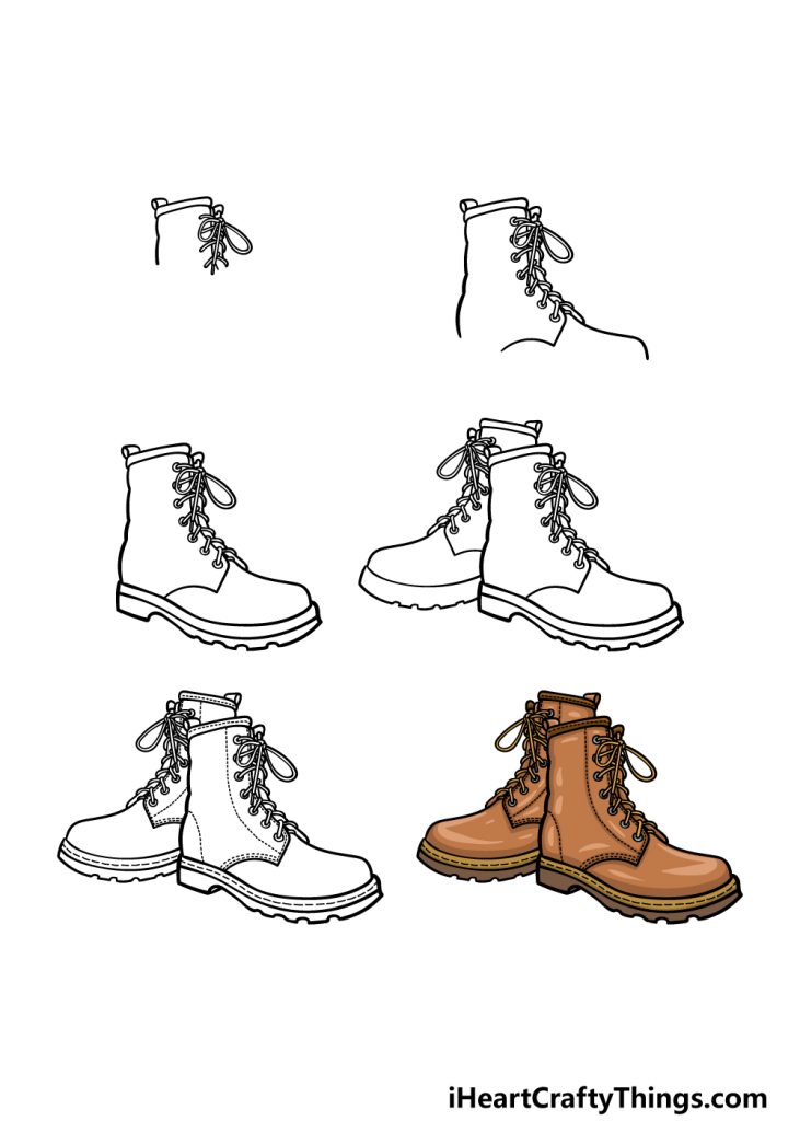 Combat Boots Drawing Reference 7 731x1024