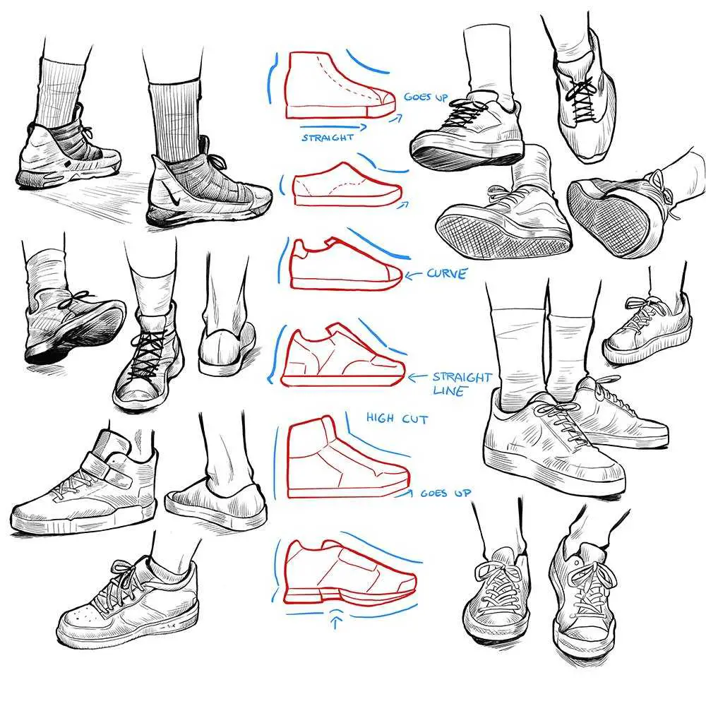 Converse Drawing Reference 10