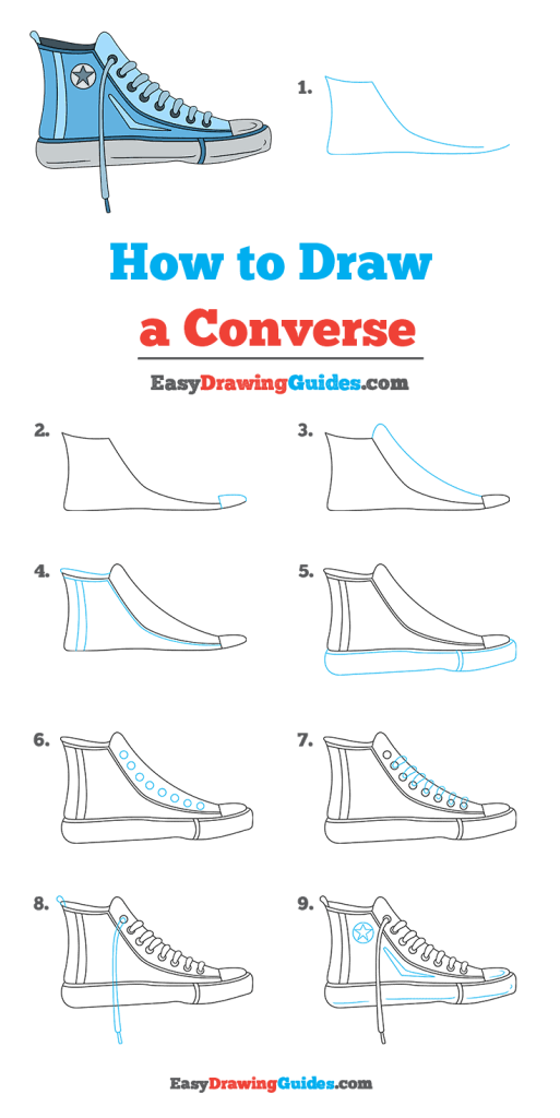 Converse Shoes Drawing Easy 15 513x1024
