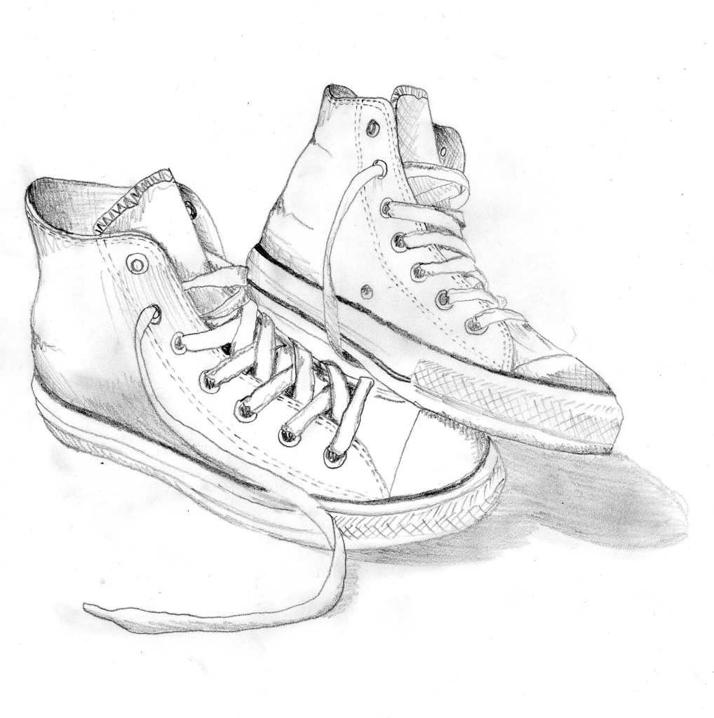 Converse Shoes Drawing Easy 25 1018x1024