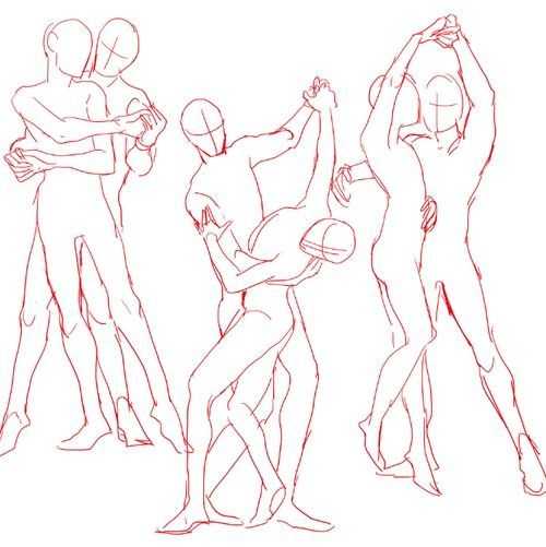 Couple Dancing Drawing Reference 3