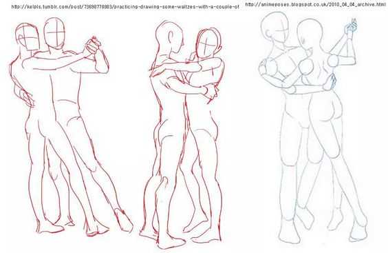 Couple Dancing Drawing Reference 4