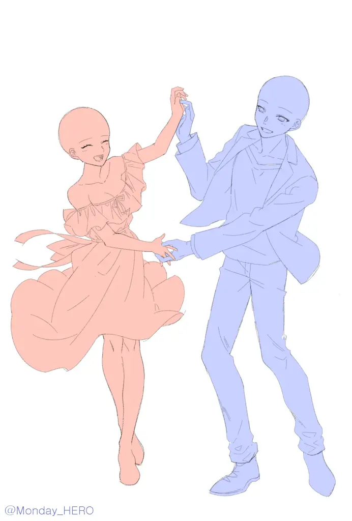 Couple Dancing Pose Reference 14 692x1024